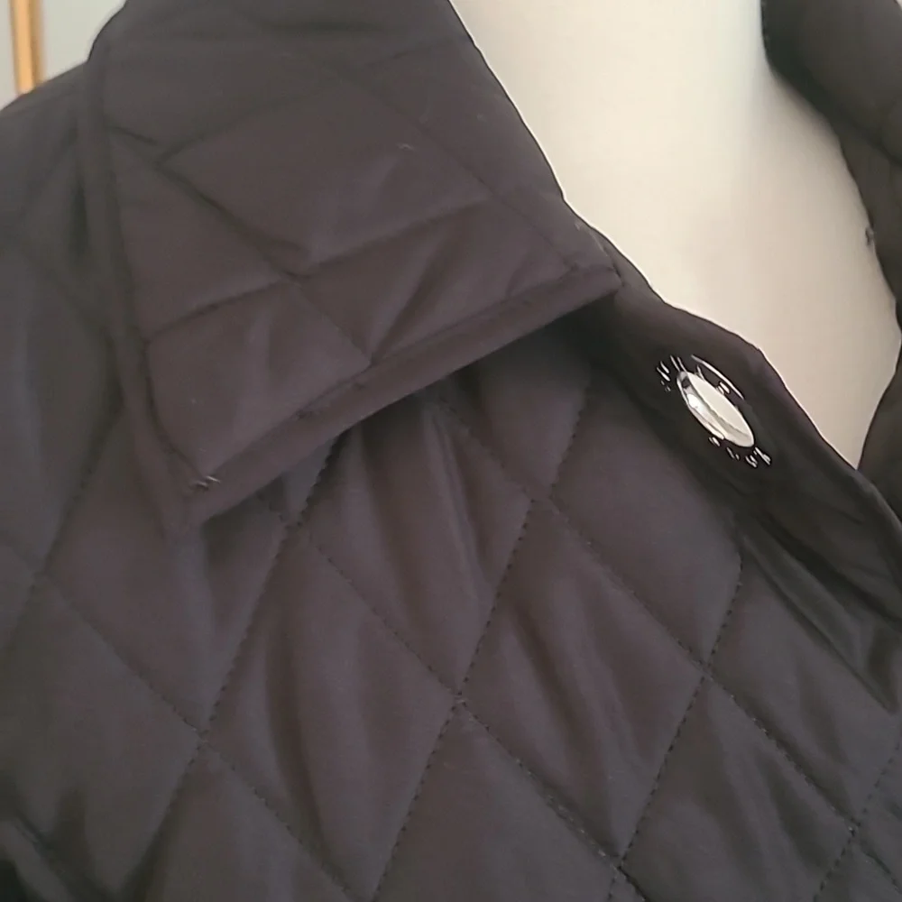 Michael Kors Black Quilted Puffer Jacket Size Small